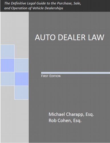 Book Cover: Auto Dealer Law